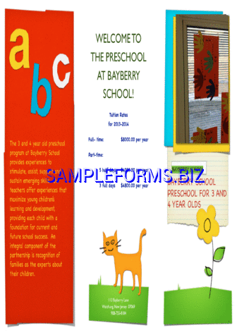 Preschool Brochure 1